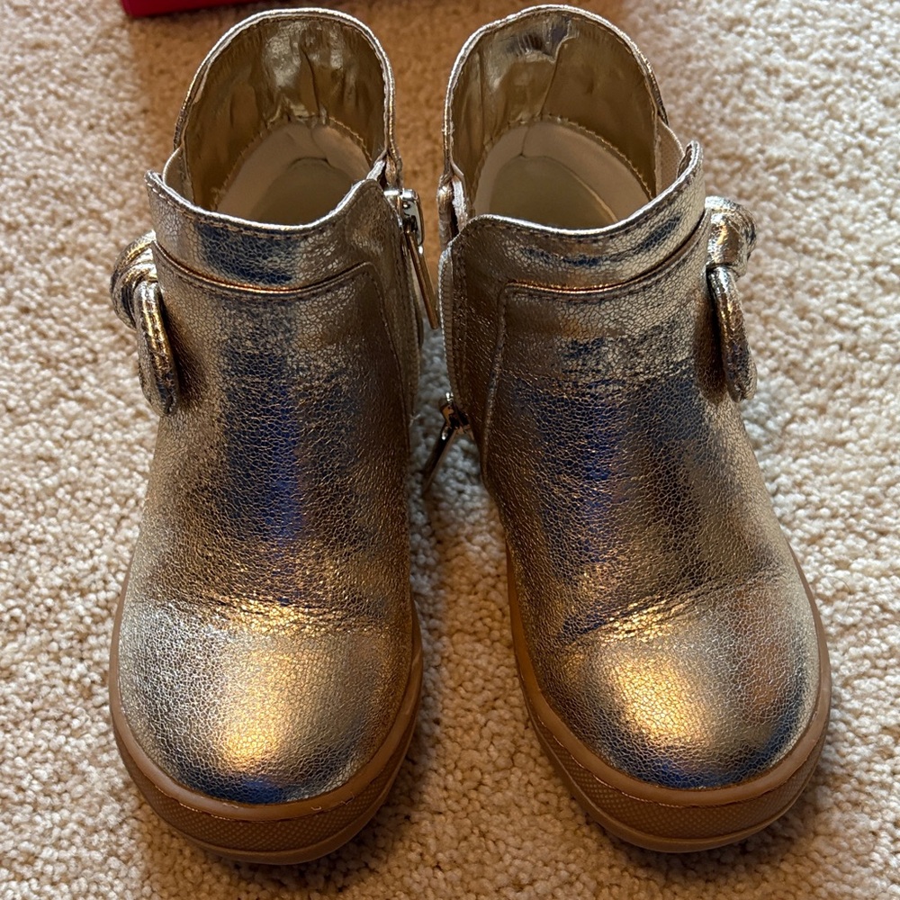 Gold Toddler boots